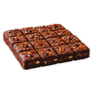 Brownie Vegano de Chocolate, Nuez Pecana y Flor de Sal
